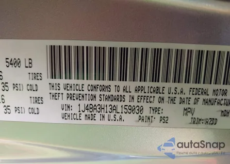 2010 Jeep Wrangler Unlimited Sport из США, поврежденный, VIN 1J4BA3H13AL159030